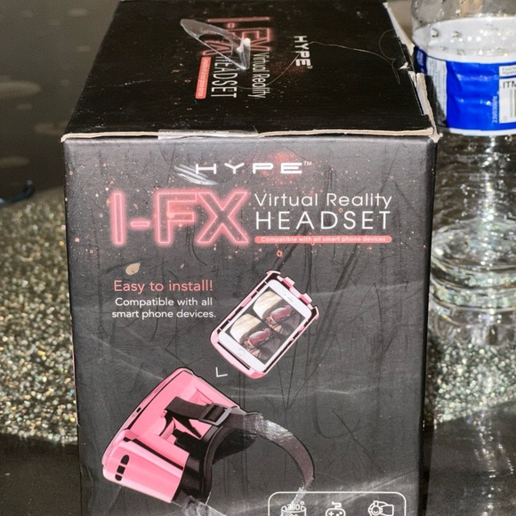 Hype I-FX Virtual Reality Headset Watch Photos Play Video Games Adj. Strap Pink! - Picture 4 of 7